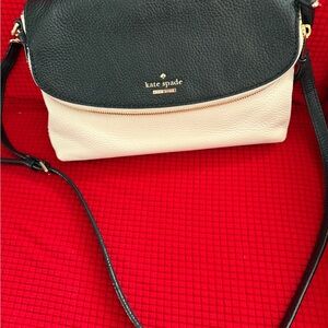 Kate Spade Black and Cream Crossbody Bag